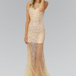 Sequin Embellished Long Dress – Jewel‑Studded Mermaid Glam